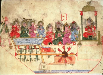 Boat with Automata, illustration from 
